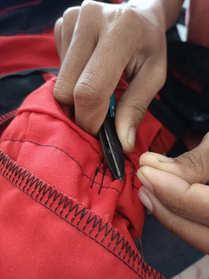 Stitching detail